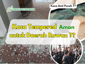 kaca tempered pecah karena demo