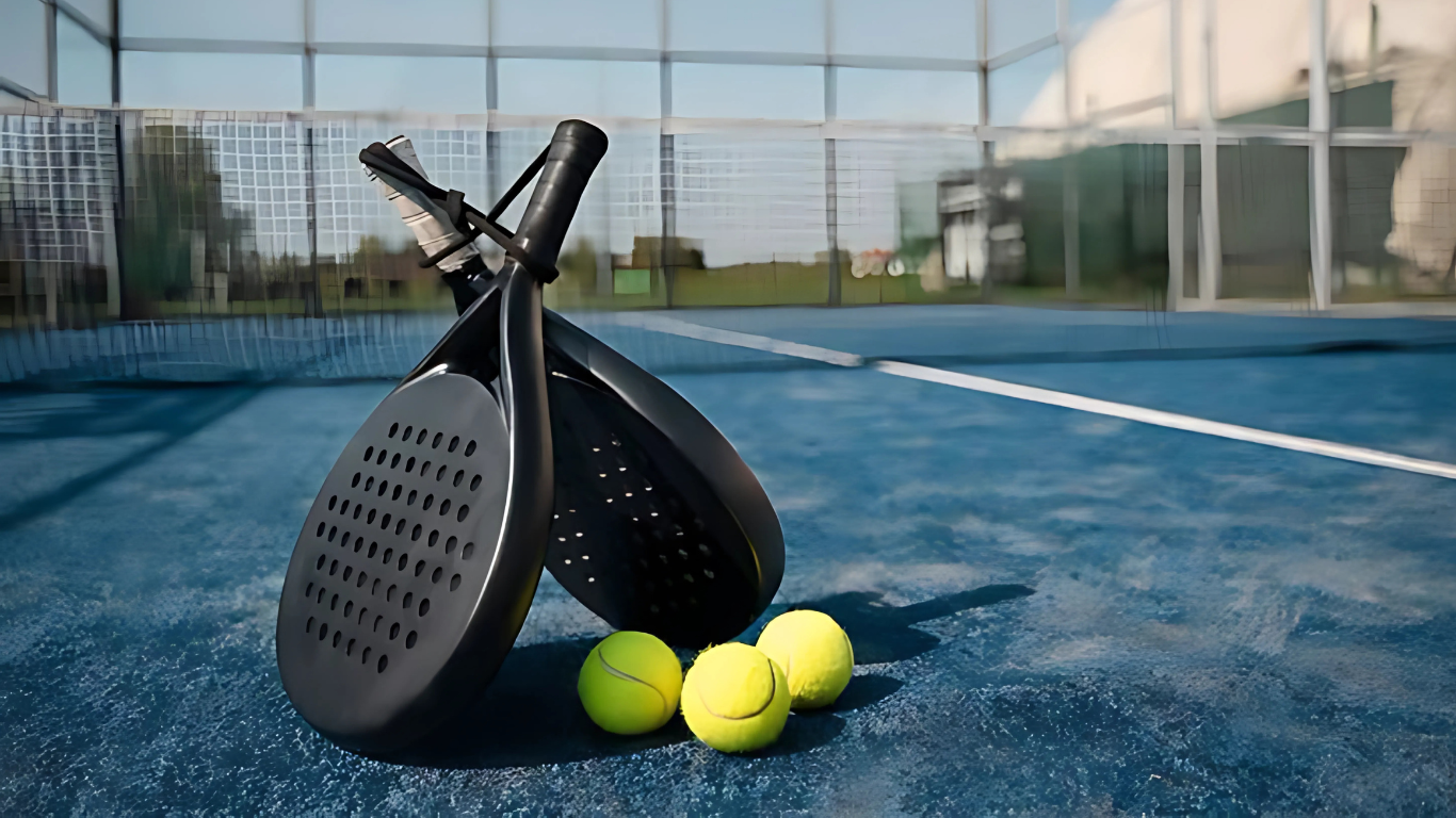 perlengkapan main padel, lapangan padel